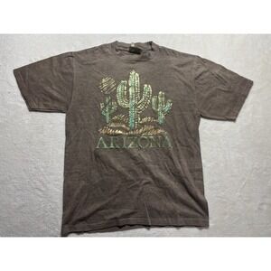 New Arizona Cactus T Shirt Tempe Arizona Shiny Logo L NWT